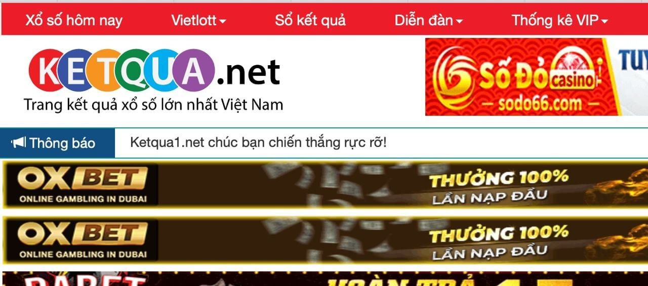 Địa chỉ các website lấy kết quả xổ số lô đề trực tuyến