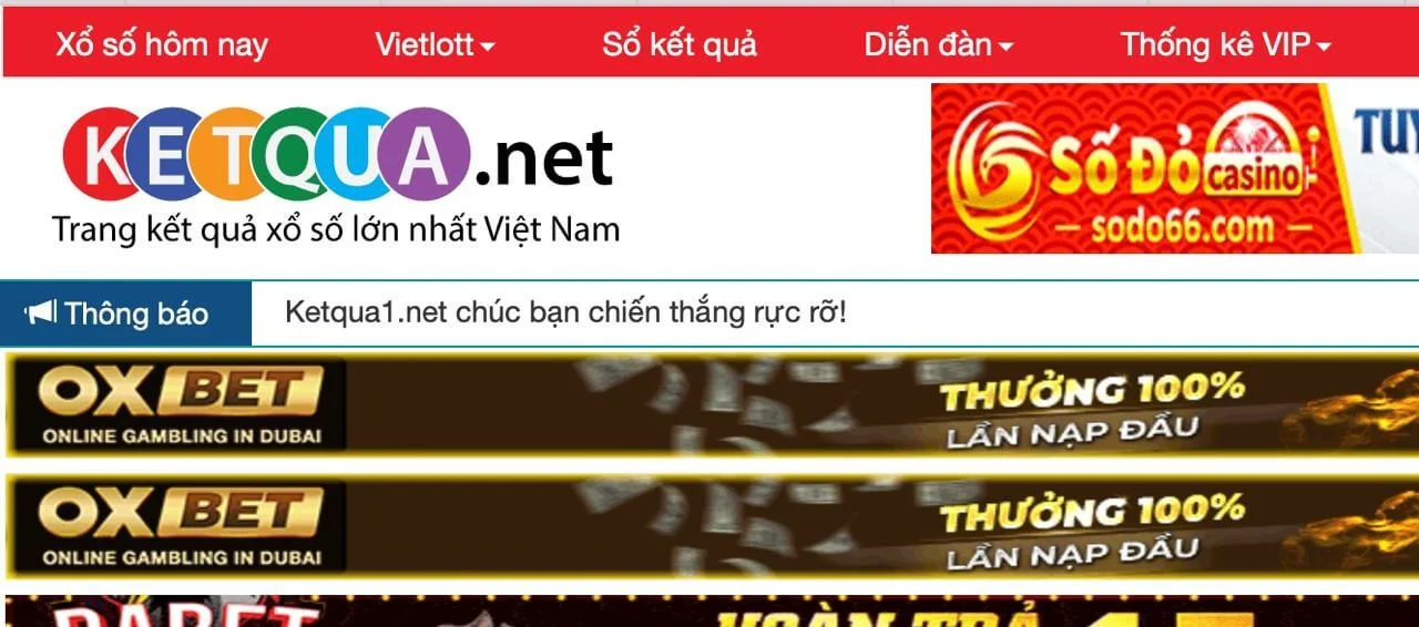 Địa chỉ các website lấy kết quả xổ số lô đề trực tuyến