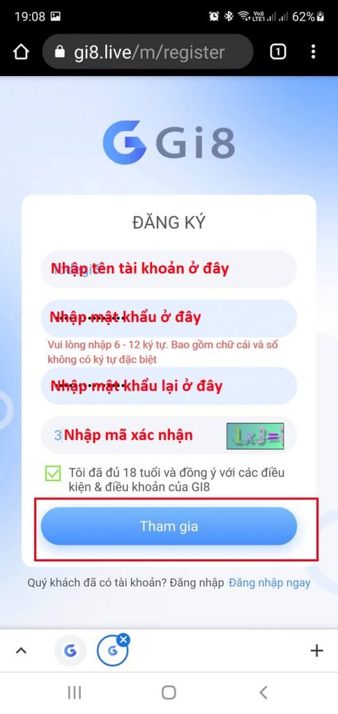 Hãy đăng nhập mật khẩu cẩn thận, chính xác