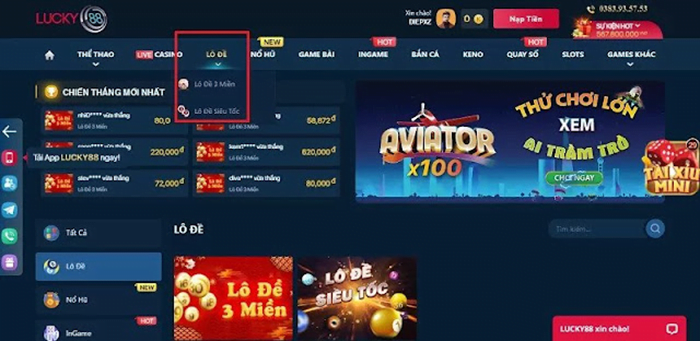 Chơi lô đề trên Lucky88 uy tín không?