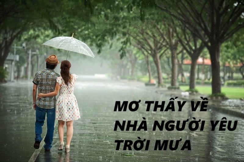 Mơ thấy về nhà người yêu khi trời mưa là điềm báo tốt trong tình yêu